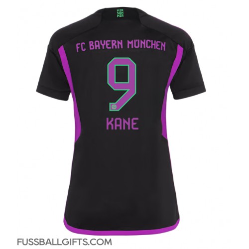 Bayern Munich Harry Kane #9 Fußballbekleidung Auswärtstrikot Damen 2023-24 Kurzarm